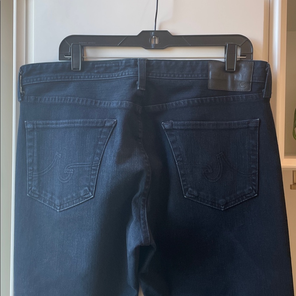 AG Mens Adriano Goldschmied “The Graduate” Tailored Leg Black Jeans. Size 34x34 - Picture 7 of 15